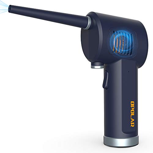 OPOLAR Recargable Soplador de Polvo, Aire Comprimido Limpieza de Teclado Inalámbrico, Batería de 6000mAh, Limpiador de Teclado Para Computadora Portátil, Sofá, Air Duster de Teclado de Mini Automóvil
