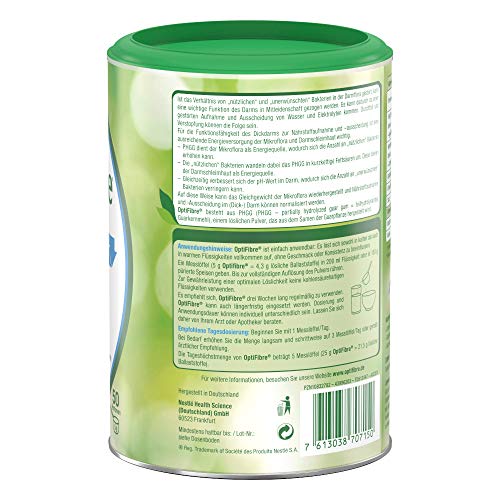 OptiFibre de Nestlé Health Science, 100% vegetal (1 x 250 g)