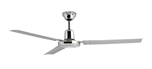 Orbegozo CFC-49120 Ventilador de Techo con Interruptor de Pared, 5 velocidadessilencioso, 120 cm de diámetro, Cromado, 60 W de Potencia, Gris