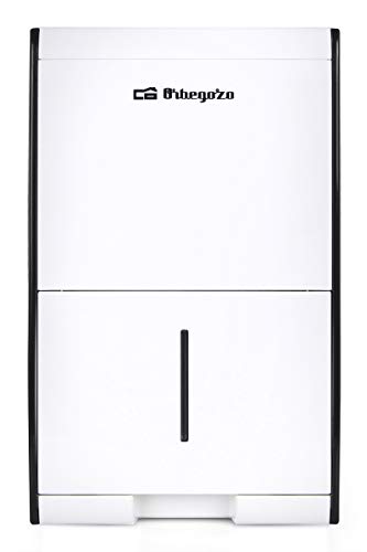 Orbegozo DH 1037 - Deshumidificador, deshumidificación 10L/día, 40 m2, depósito 2 L, 205 W, blanco y negro