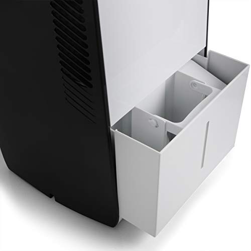 Orbegozo DH 1037 - Deshumidificador, deshumidificación 10L/día, 40 m2, depósito 2 L, 205 W, blanco y negro