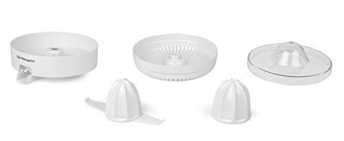 Orbegozo EP 2500 - Exprimidor zumo eléctrico de naranjas, 2 conos para piezas de distinto tamaño, sistema antigoteo, 100 W de potencia