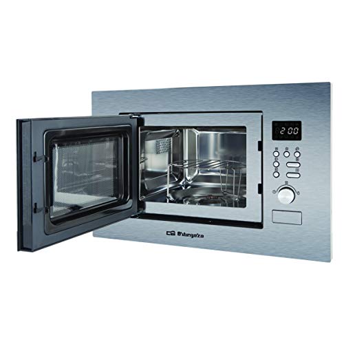 Orbegozo MIG 2037 Microondas con Grill, 800 W, 20 litros, Acero Inoxidable