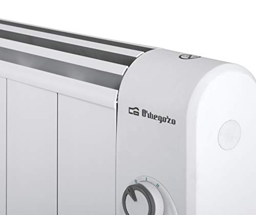 Orbegozo RRM 1010 – Emisor térmico sin aceite, 6 elementos, 1000 W, 2 niveles de potencia, color blanco