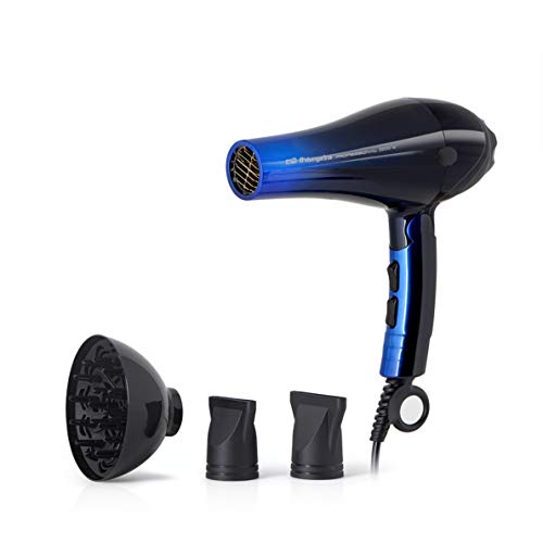 Orbegozo SE 2085 - Secador de pelo profesional, plegable, motor AC de 2200 W, 2 niveles de velocidad y 3 de temperatura, incluye 2 concentradores y difusor
