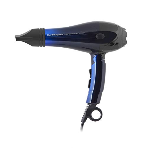 Orbegozo SE 2085 - Secador de pelo profesional, plegable, motor AC de 2200 W, 2 niveles de velocidad y 3 de temperatura, incluye 2 concentradores y difusor