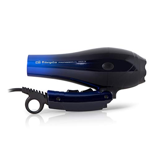 Orbegozo SE 2085 - Secador de pelo profesional, plegable, motor AC de 2200 W, 2 niveles de velocidad y 3 de temperatura, incluye 2 concentradores y difusor