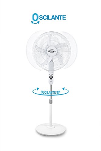 Orbegozo SF 0247 Ventilador De Pie Con Mando A Distancia, 2 Modos De Funcionamiento (Normal Y Sleep), Temporizador, 3 Velocidades De Ventilación, W, 200 Decibelios, Multicolor