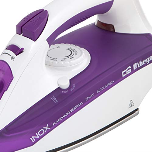 Orbegozo SV 2205 - Plancha ropa vapor, 2200 W de potencia, suela INOX, función autolimpieza, sistema de vapor vertical y regulador de temperatura