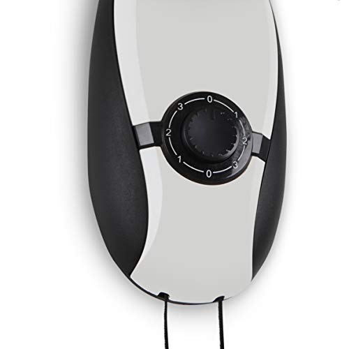 Orbegozo WF 0145 Ventilador de Pared, 5 aspas, 3 velocidades de ventilación, Cabezal inclinable, oscilante, 80 W