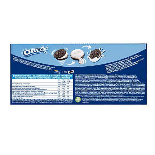 Oreo Original - Galletas de Cacao Rellenas de Crema - Formato Familiar de 10 Bolsitas, 440 g