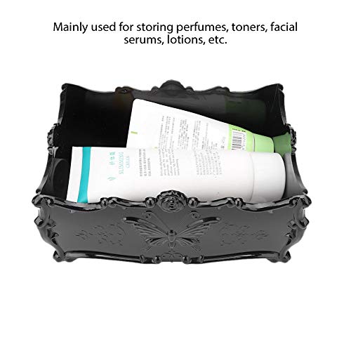 Organizador de cosméticos de gran capacidad, contenedor de cosméticos de superficie lisa, maquillador profesional impermeable para expertos en belleza