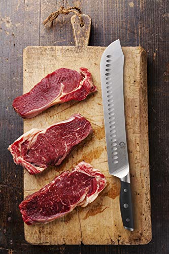 Orient Carbon Series - Cuchillo de cocina, acero carbono, 30cm Cimeter