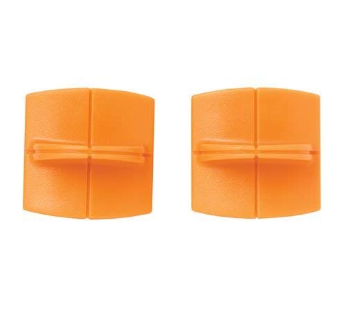 Original Fiskars Cuchillas de repuesto para máquinas de corte de papel, 2 unidades, para corte recto, High Profile TripleTrack, Naranja, 1003904