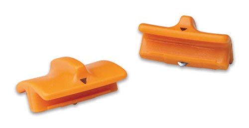 Original Fiskars Cuchillas de repuesto para máquinas de corte de papel, 2 unidades, para corte recto, High Profile TripleTrack, Naranja, 1003904