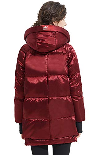 Orolay Chaqueta de plumón con Capucha para Mujer Winered M
