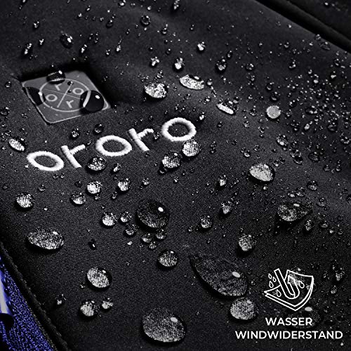 ORORO Heated Chaqueta, Hombre, Negro, Large