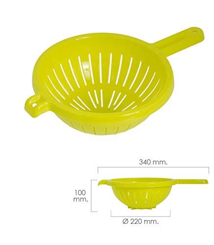 ORYX 5071070 Escurridor/Colador Cocina con mango Ø 22 cm, Verde