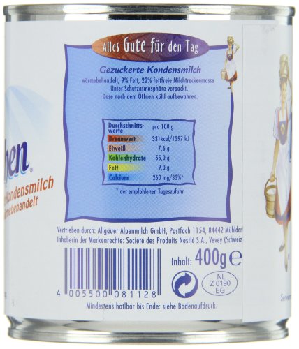 Oso Marca Nestle Leche niña gezuckert Leche condensada, 12 unidades (12 x 400 g lata)