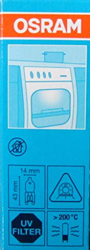 OSRAM 66740 Bombilla, G9, 40 watts, Trasparente, 1 Unidad
