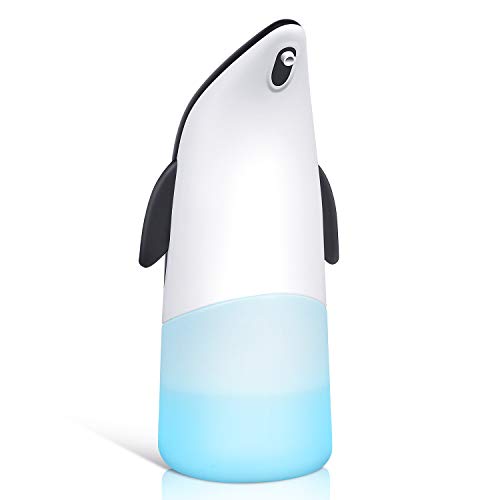 OTTC Dispensador automático de jabón, dispensador automático de jabón espumoso sin Contacto, Sensor de Movimiento infrarrojo 300ML Dispensador de jabón Manos Libres para Cocina y baño, Blcak