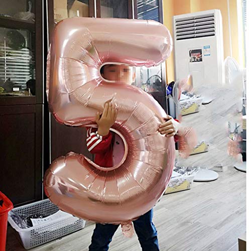 Ouceanwin 15 Cumpleaños Decoraciones Oro Rosa, Globos Numeros Gigante 15, Bandera de Globos Happy Birthday, Globos de Confeti, 15 años Fiesta de Cumpleaños Kit para Niñas y Mujeres