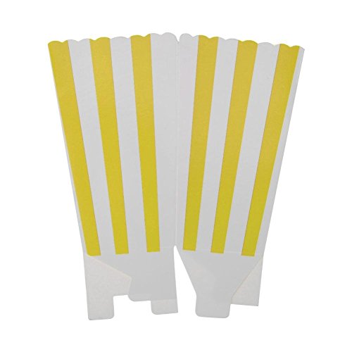 Ouinne Cajas de Palomitas, 24PCS Popcorn Boxes Maíz Envases del Sostenedor Cajas de Cartón de Bolsas de Papel para el Partido (Amarillo)