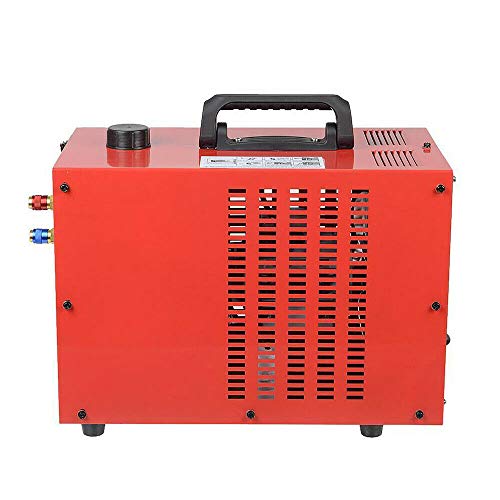 OUKANING Máquina Enfriadora de Agua de Soldador 10L WRC-300A 220V 370W Tanque de Agua de Enfriamiento de Soldadura Rojo / Azul
