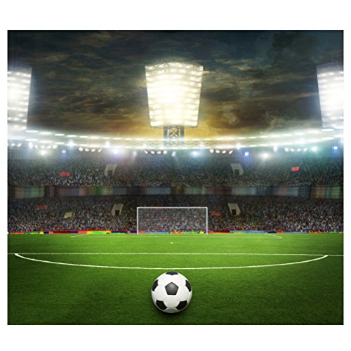 OULII Fondos Fotográficos Campo de Fútbol Copa Mundial para Estudio Fotógrafo Profesional Fondo de Pared 90x150cm