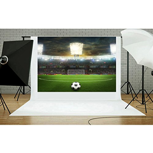 OULII Fondos Fotográficos Campo de Fútbol Copa Mundial para Estudio Fotógrafo Profesional Fondo de Pared 90x150cm