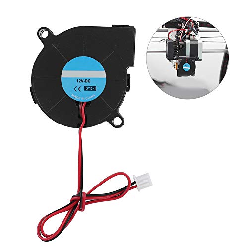 Oumij 5015 DC 50 * 50 * 15mm Turbo Fan Blower Cooling Ventilador, Super Presión de Viento Usando Taiwán Importado Chips, Bajo Consumo de Energía, Puede Hacer la Función PWM para Impresora 3D (24V)