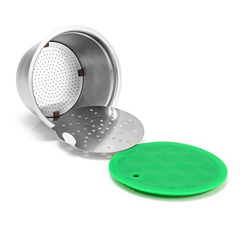 OurLeeme Cápsula Reutilizable de café, Cápsulas Reutilizable para Dolce Gusto, taza de filtro de café reutilizable de acero inoxidable para Nespresso Dolce Gusto para café fragante (Cápsula de café)