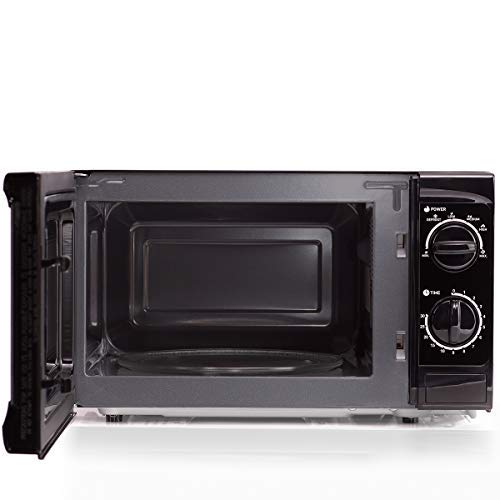 Oursson Microondas 20MWS-706M/B, 20 Litros, 700 Vatios, Color negro, Garantía de 4 años