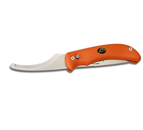 OUTDOOR EDGE Swing Blaze Cuchillo de Hoja Fija Unisex Adultos, Naranja/Gris, 90 mm