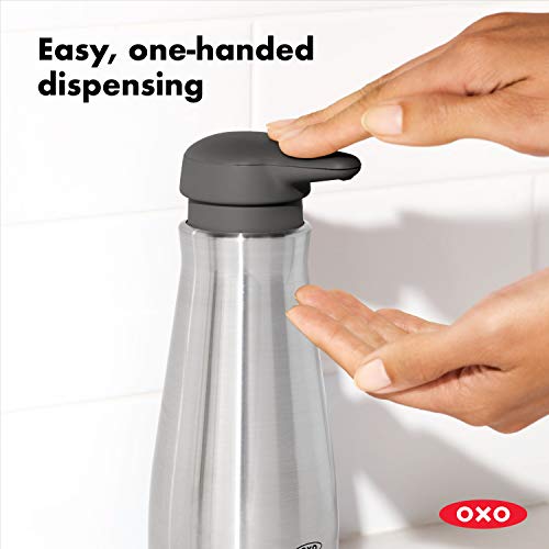 OXO Good Grips Dispensador de jabón de acero inoxidable