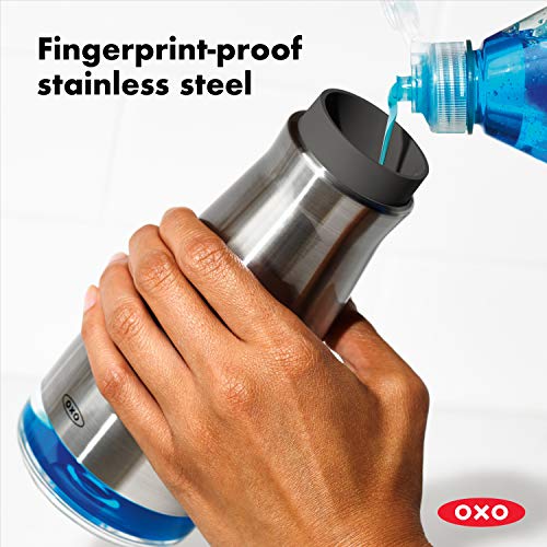 OXO Good Grips Dispensador de jabón de acero inoxidable