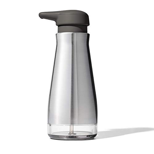 OXO Good Grips Dispensador de jabón de acero inoxidable