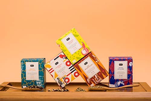 P & T Sweet Lullaby, Master Blend de Hierbas Orgánicas, Mezcla para Dormir de Hierbas y Frutas, Sin Cafeína, 15 Bolsitas de Té de Algodón (45g / 1,6oz)