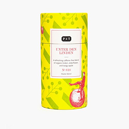 P & T Unter den Linden, Master Blend de Hierbas Orgánicas a Granel, Mezcla de Hierbas y Frutas, Sin Cafeína, Tarro con Estilo (50g / 1,7oz)