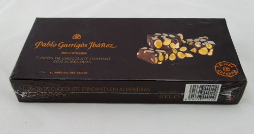 Pablo Garrigós Ibáñez Barra de Turrón de Chocolate Fondant con Almendras - 300 gr