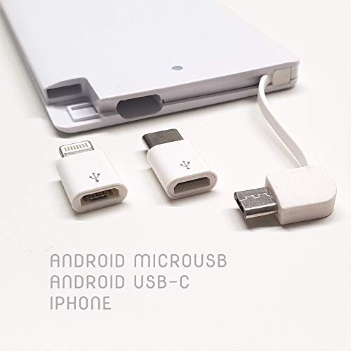 PACK 10 UNIDADES - Batería Externa - Regalo para Invitados Boda - Recargable y Precargada - Android, iOS y Usb-C. Cable Integrado - Detalle Original, Práctico y Unisex - Modelo NOVIOS BAILANDO