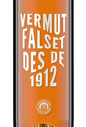 pack 2 x Vermut Falset des de 1912 + Aceitunas arbequinas + Vaso serigrafiado - Vermut Blanco - Garnacha Blanca - 1 x 75 cl