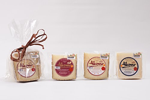Pack Artequeso - 3 Cuñas de Queso Manchego D.O.P. 250 gr. c/u (Semicurado, Curado y Añejo) - Manchego Artesano D.O.P. - Producción Artesana