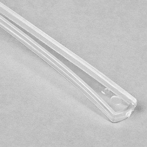 Pack de 96 cucharas de plástico elegantes – transparente – 10 cm (10 pulgadas)
