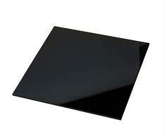 Pack de láminas tableros de metacrilato negro de 2mm. Para decoración, artistas, fotografías, vinyls, soportes, manualidades, pintura. (Muestra)