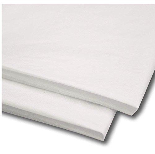 Packitsafe - Papel tisú/papel de seda de 50,8 cm x 76,2 cm, libre de ácidos Color y cantidad de hojas de papel para manualidades, Blanco, 100 Sheets