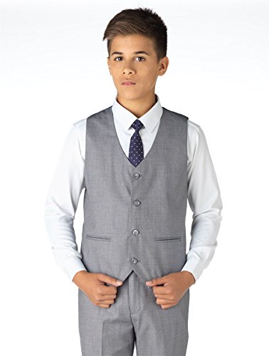 Paisley of London, traje gris para niños, ajustado, traje de pagina para niño, traje de graduación para niños, 12-18 meses - 14 años Gris gris (paloma) 12-18 meses