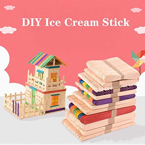 Palitos de helado artesanales de madera - palitos de paleta - Pack: 11,5x1 cm [691]