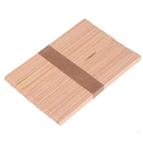 Palitos de helado artesanales de madera - palitos de paleta - Pack: El 15x1.8cm