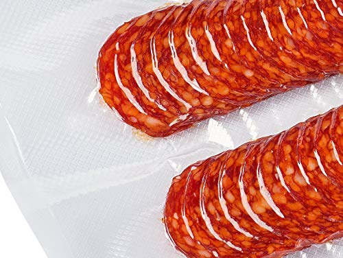 Palucart - 2 Rollos para envasar alimentos al vacío - Medidas 20 cm x 600 cm - Rollo gofrado - Bolsas al vacío para alimentos - Se adaptan a medida